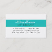 歯科矯正医の歯科医の歯科支柱の名刺 名刺 (裏面)