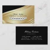 歯科矯正医の歯科医の歯科部の名刺 名刺 (正面/裏面)