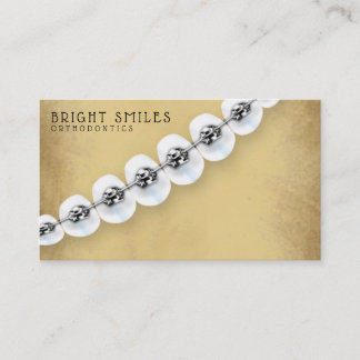 歯科矯正医の歯科医の歯科部の名刺 名刺