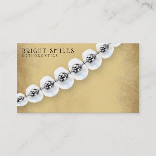 歯科矯正医の歯科医の歯科部の名刺 名刺 (正面)