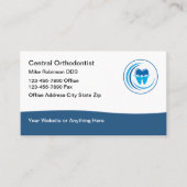 歯科矯正医アポイントメントモダン名刺 名刺 (正面)