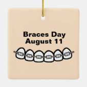 歯科矯正医オーナメント セラミックオーナメント (裏面)