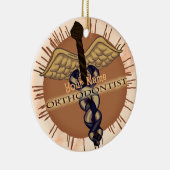 歯科矯正医カドゥセウス セラミックオーナメント (右)