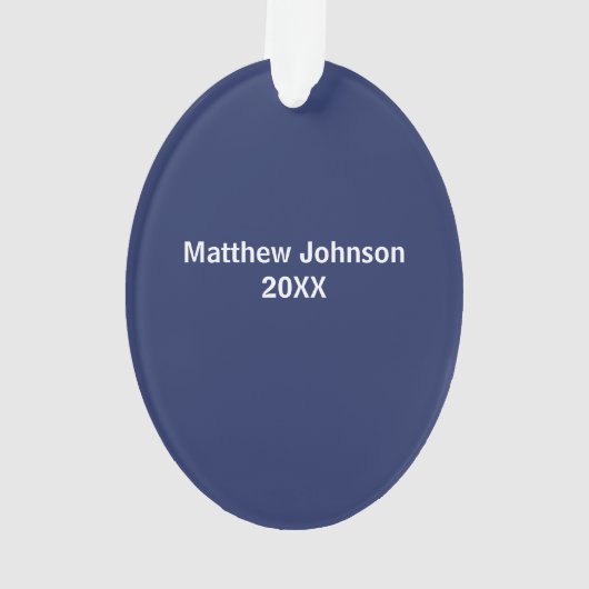 歯科矯正医クリスマスツリーのカスタマイズ可能な名前 オーナメント (裏面)