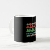 歯科矯正医クリスマス歯列矯正クリスマスギフト コーヒーマグカップ (正面左)