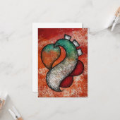 歯科矯正医グリーティングカードへの旅行 カード (正面/裏面インサイチュ)