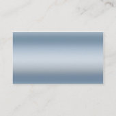 歯科矯正医ブルーメタル名刺 名刺 (裏面)