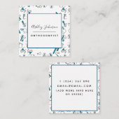 歯科矯正医歯ブラシ歯磨き歯磨きパターン歯科医 スクエア名刺 (正面/裏面)