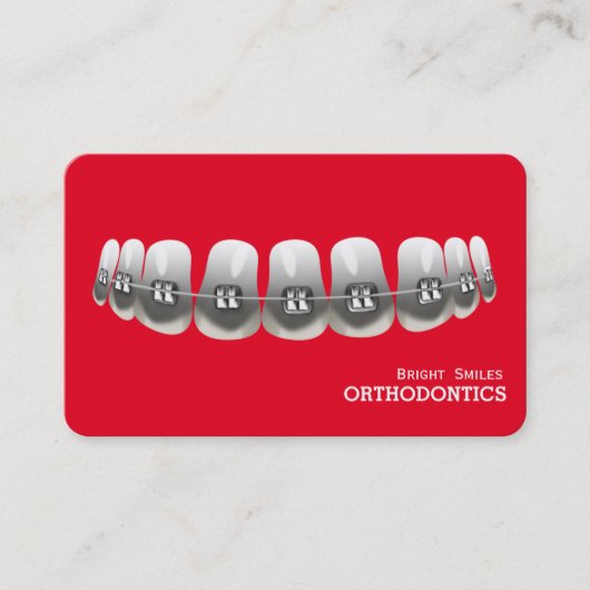 歯科矯正医歯医者の標準名刺 名刺 (正面)