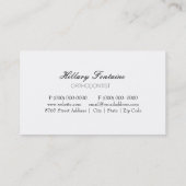 歯科矯正医歯科医歯科サービス名刺 名刺 (裏面)