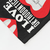 歯科矯正医歯科I Love歯列矯正 フリースブランケット (角)