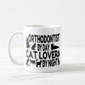 歯科矯正医猫好き コーヒーマグカップ (左)