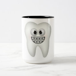 「歯科矯正医」マグカップ ツートーンマグカップ