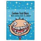 歯科矯正医。 支柱。 オフィスの用箋挟 クリップボード (裏面)