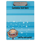 歯科矯正医。 支柱。 オフィスの用箋挟 クリップボード (正面)