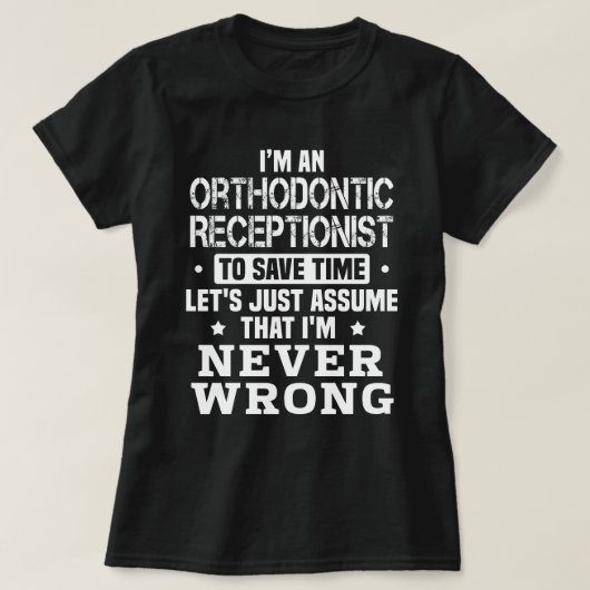 歯科矯正受容器 Tシャツ (デザイン正面)