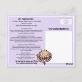 歯科矯正室の新しい患者ウェルカムカード ポストカード (裏面)