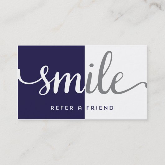 歯科紹介名刺 紹介カード (裏面)