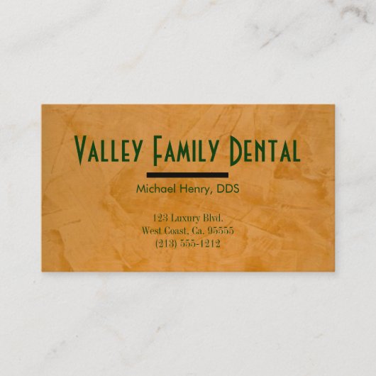 歯科練習用名刺 名刺 (正面)