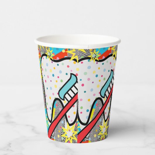 歯科芸術 紙コップ (右)
