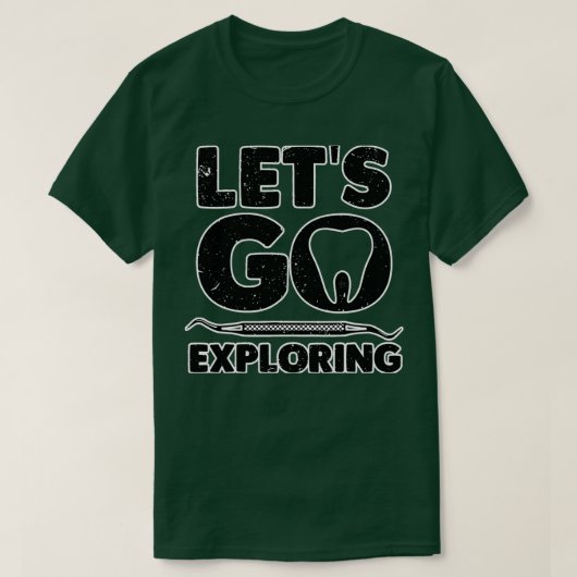 歯科衛生カッコいい歯科2 Tシャツ (デザイン正面)