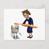 歯科衛生又は歯科医師による卒業祝 案内ポストカード (正面)