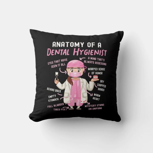 歯科衛生士による歯科解剖学 クッション (正面)