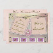 歯科衛生士の卒業のパーティの招待状2013年 招待状 (正面/裏面)