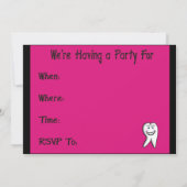 歯科衛生士の卒業要請 招待状 (裏面)