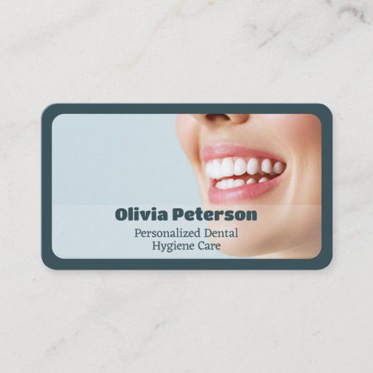 歯科衛生士の口腔衛生 名刺 (正面)