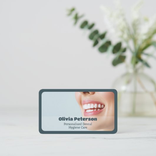 歯科衛生士の口腔衛生 名刺 (スタンド正面)