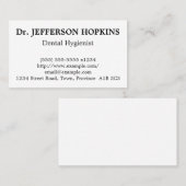 歯科衛生士の名刺 名刺 (正面/裏面)