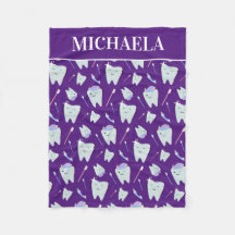 歯科衛生士の歯型（紫）