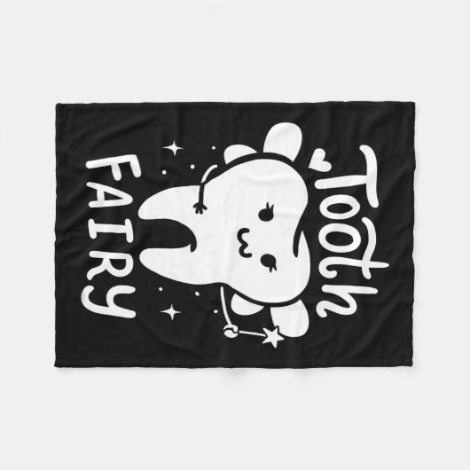 歯科衛生士の歯科医ギフト フリースブランケット (正面(横))