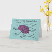 歯科衛生士の脳図 カード (黄色い花)