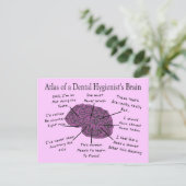 歯科衛生士の脳図 ポストカード (スタンド正面)