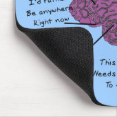 歯科衛生士の脳図 マウスパッド (コーナー)