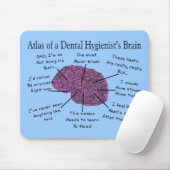 歯科衛生士の脳図 マウスパッド (マウス)