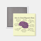 歯科衛生士の脳図 マグネット (正面/裏面)