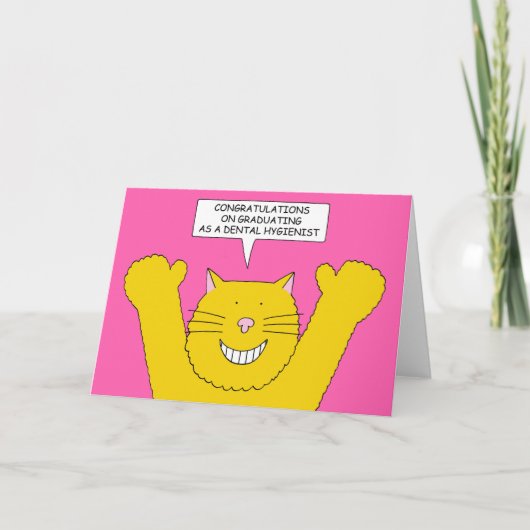 歯科衛生士を卒業おめでとう カード (正面)