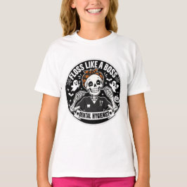 歯科衛生士ハロウィンスケルトン Tシャツ
