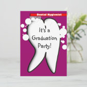 歯科衛生士卒業パーティー招待状2012 招待状 (スタンド正面)