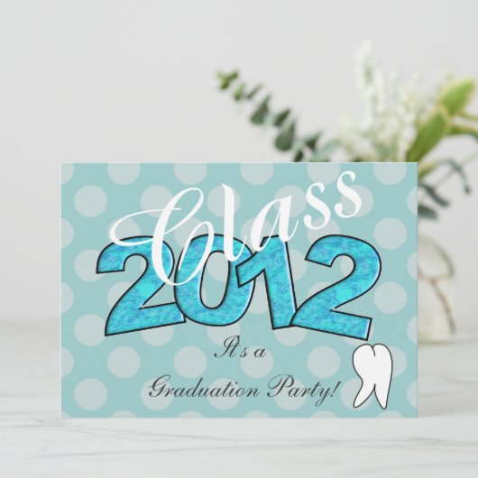 歯科衛生士卒業パーティー招待状2012 招待状 (スタンド正面)