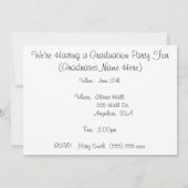 歯科衛生士卒業党招待状2015 招待状 (裏面)