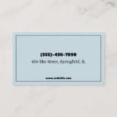 歯科衛生士歯科医 名刺 (裏面)