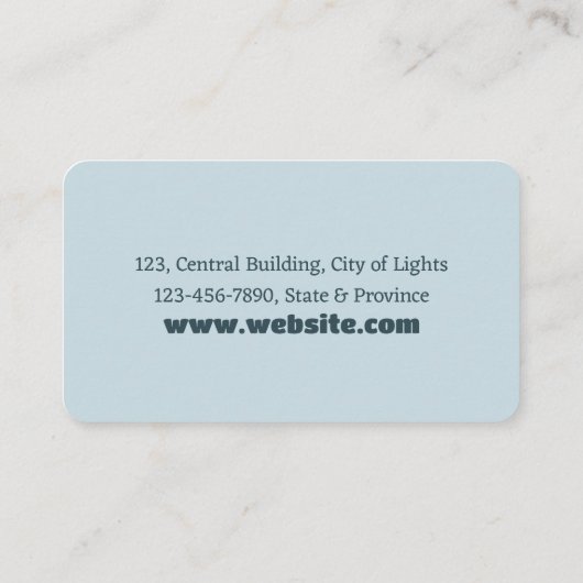 歯科衛生士歯科医 名刺 (裏面)