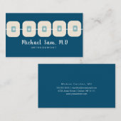 歯科衛生士歯科矯正医のロゴパターン 名刺 (正面/裏面)