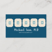 歯科衛生士歯科矯正医のロゴパターン 名刺 (正面)