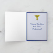 歯科衛生士誕生日カード カード (内部)