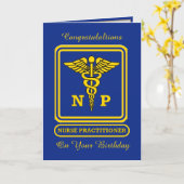 歯科衛生士誕生日カード カード (黄色い花)